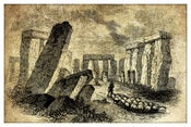 Image of Stonehenge - Set of 2 12x8 prints from 1845