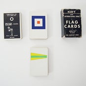 Image of WWII navy flag cards