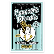 Image of Concrete Blonde screenprinted Concert Poster