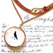 Image of Thaumatrope Illusion Necklace - Steampunk Edition
