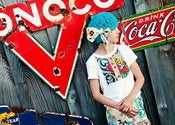 Image of Cotton Rastaberry Beret - Peacock