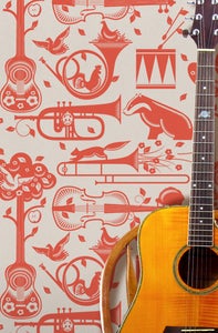 Image of Pet Sounds Wallpaper - Harvest Orange