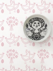 Image of Six of One Wallpaper - Smoothie Pink