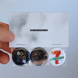 Image of Super Fantastic Booooooom Button 3-Pack!
