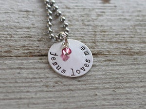 Image of Jesus Loves Me (child's) necklace