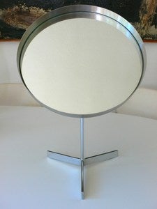 Image of Pedestal mirror designed by Owen F Thomas for Durlston Designs Ltd