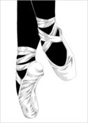 Image of BALLET SHOES - Limited edition print - A4