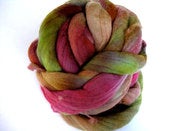 Image of wild rose: 100% merino wool combed top 8oz, 225 grams.