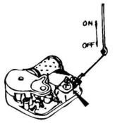 Image of On/Off Mechanism for Music Box - Spring-loaded Rod Stop