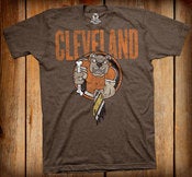 Image of Cleveland Dog T-shirt (Heather Brown)