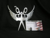 Image of Hair Royalty Logo Stainless Steel Business Card Holder