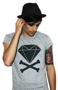 Image of Diamond & Crossbones (Heather/Dark Grey)
