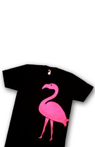 Image of High Heeled Flamingo (Black/Hot Pink)