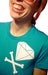 Image of Diamond & Crossbones Side (Teal)