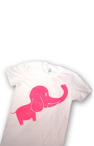 Image of Mr. Elephant (White/Hot pink)