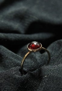 January birthstone Valentines Day GARNET in 14k gold filled stackable birthstone rings say I love you heart jewelry : look garnet valentines rings jewelry