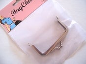 Image of Purse Frame - 90mm Square Silver