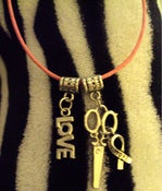 Image of Love, Cut, Cure NECKLACE (supports Susan G. Koman)