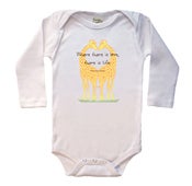 Image of Long Sleeved Giraffe, "Where there is love, there is life." ~ Gandhi
