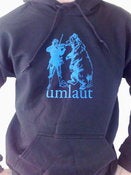 Image of Umlaut black/blue hoodie