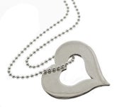 Image of STERLING SILVER HEART PENDANT NECKLACE