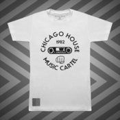 Image of Men's Chicago House Music Cartel (#Chi1-White-MC)