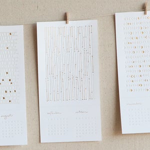 Image of 2011 letterpress calendar