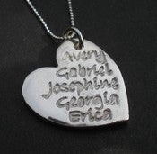 Image of Personalized Silver Name Pendant