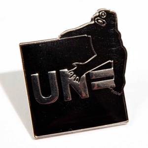Image of UN= STICKERS & PIN BADGE SET