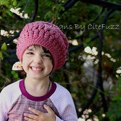 Image of Cotton Rastaberry Beret - Raspberry