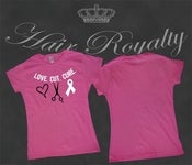 Image of Love,Cut,Cure-T-Shirt (baby doll & unisex) Supports Susan G. Koman