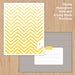 Image of Marigold Zigzag Printable Stationery Set