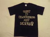 Image of Gold Clockin my face T-shirt