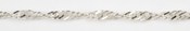 Image of Sterling Silver Singapore Chain