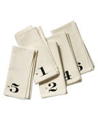Image of Numbered Edition Napkins, set of six