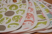 Image of Organic cotton baby bib &nbsp; &nbsp; &nbsp; - blue