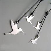 Image of 4 colibris / 4 hummingbirds