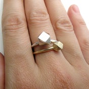 Image of Set anillos cuboctaedro / Cube Octahedron Ring Set