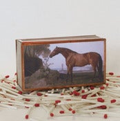 Image of 19th Century Bay Horse Matchbox