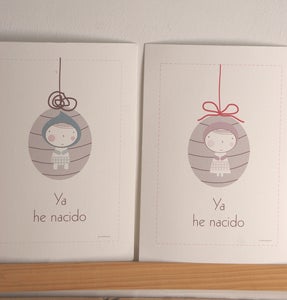 Image of Láminas personalizadas bebé Huevito o Angelito- Custom baby prints