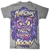 Image of Aaron's Agony "Wolf Beast" Grey Tee (Available Also Blue)