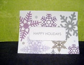 Image of Happy Holidays Snowflake note cards