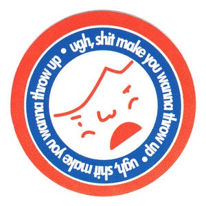 FARTOOKIND! "UGH" Sticker Pack / 7x
