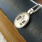 Image of Music Note vintage sheet music pendant necklace