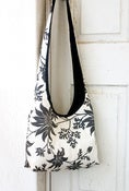 Image of Sling Bag-FLANNEL FLOWER IN CHARCOAL