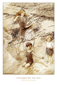 Image of Children by the Sea - 9x6 print by Arthur Rackham