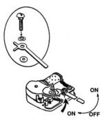 Image of On/Off Mechanism for Music Box - Lever Stop