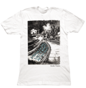 Image of Hand-Drawn 'London Churns' Tee Shirt