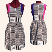 Image of Kente Print Dress