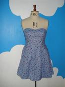 Image of blue ladybug sweet heart dress